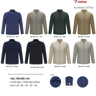 Áo Khoác Nam Vĩnh Tiến Trung Tuổi Cao Cấp Cổ Tàu AK950
