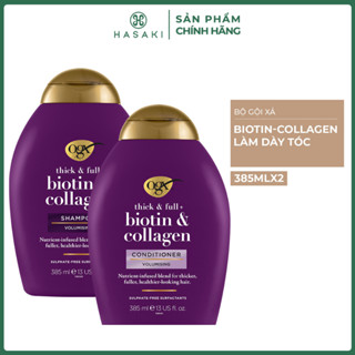 [DAILY] Bộ Gội Xả OGX Biotin & Collagen Làm Dày Tóc Biotin & Collagen 2x385ml Hasaki Chính Hãng