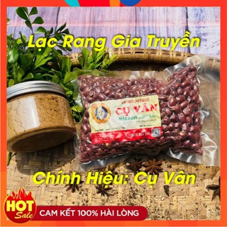 Lạc Rang Húng Lìu Cụ Vân 500g - Đặc Sản Hà Nội - Lạc Đỏ, To, Đều, Chắc - Món Ăn Vặt Tốt Cho Sức Khỏe
