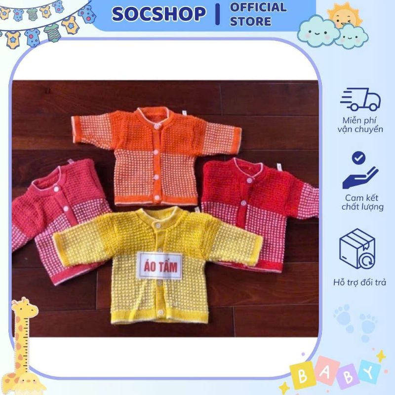 Áo len sơ sinh, mũ len sơ sinh cho bé
