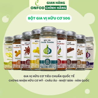 Bột gia vị hữu cơ bột hành bột tỏi bột nghệ gừng Vinasimex ONFOD nấu ăn cho bé ăn dặm