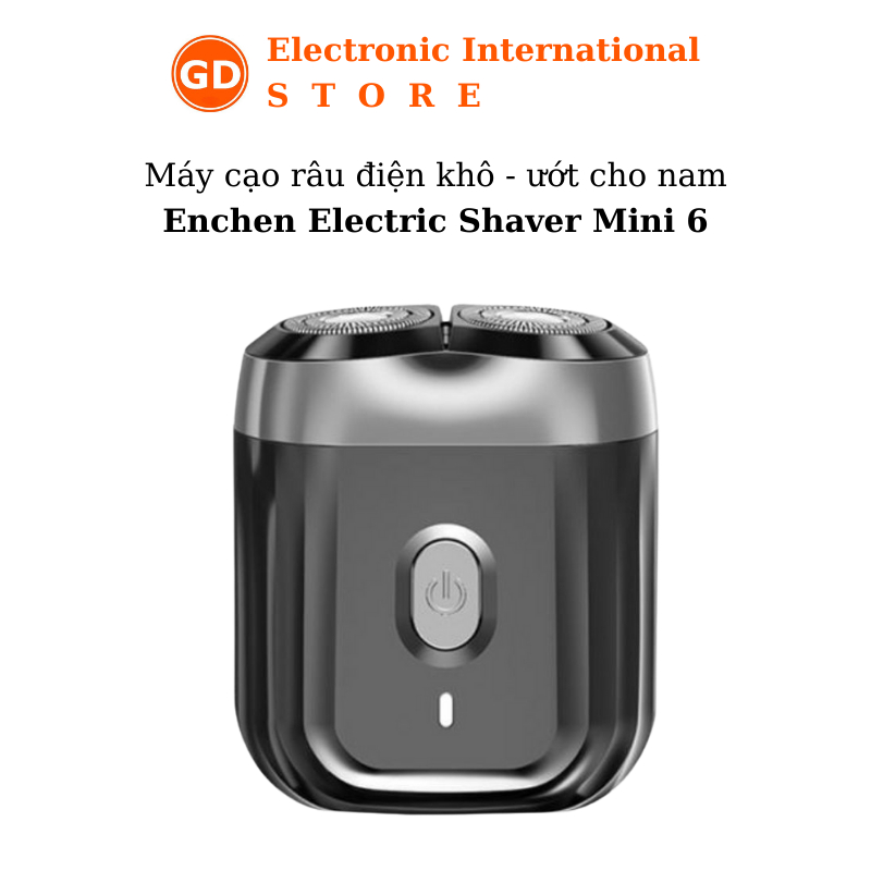 Máy cạo râu điện khô - ướt cho nam Enchen Electric Shaver Mini 6 có chống nước - Bảo hành 1 tháng