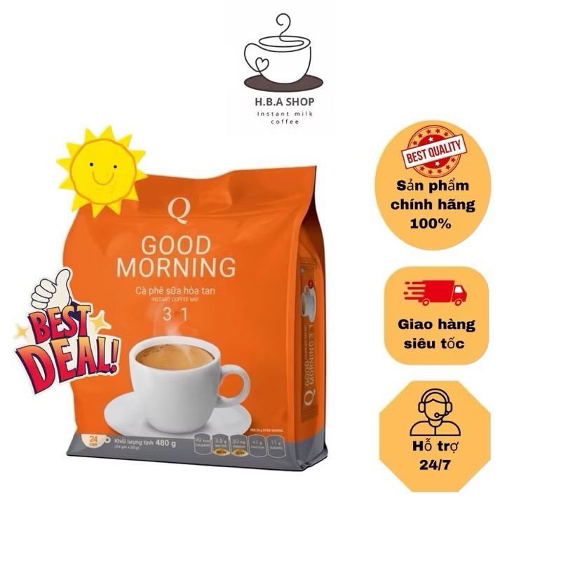 Thùng cà phê sữa Trần Quang( 21 bịch - date mới nhất)