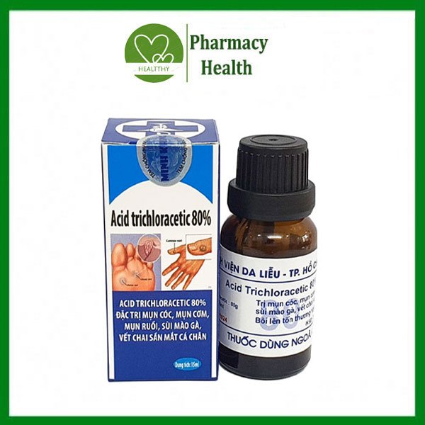 Dung Dịch Acid trichloracetic 80% hỗ trợ  ̣ Sùi Mào Gà, Mụn Cơm, Mụn Cóc, Nhanh Chóng, An Toàn, Hiệu Qủa