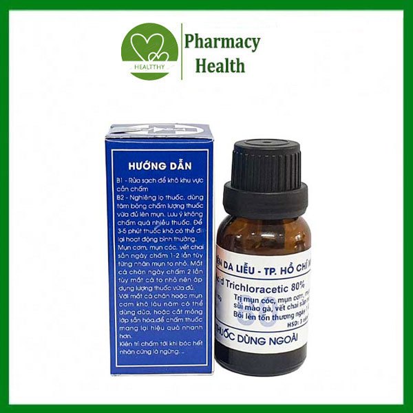 Dung Dịch Acid trichloracetic 80% hỗ trợ  ̣ Sùi Mào Gà, Mụn Cơm, Mụn Cóc, Nhanh Chóng, An Toàn, Hiệu Qủa