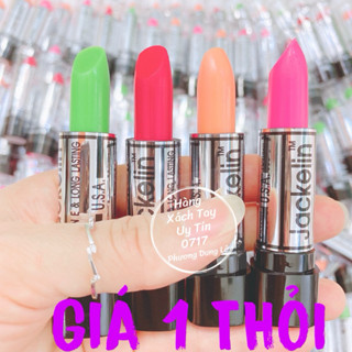 (1 thỏi) Son gió Jackelin U.S.A chuẩn Thái Lan lì lâu trôi vitamin E dưỡng môi (vui lòng đọc mô tả trước khi mua)