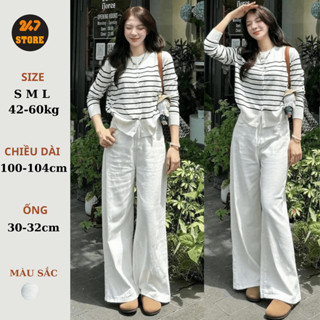 247store - Quần Jeans Ống Rộng Loe Màu Trắng Form Rộng Dài Chùm Phủ Chân - Qjeanongloe6222/Q6223