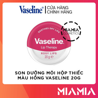 Son Dưỡng Vaseline Hộp Thiếc - Son Dưỡng Môi Vaseline Chính Hãng Hộp Màu Hồng 20g 