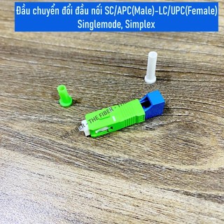 Đầu chuyển đổi đầu nối SC/APC(Male)-LC/UPC(Female) Singlemode, Simplex