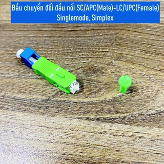 Đầu chuyển đổi đầu nối SC/APC(Male)-LC/UPC(Female) Singlemode, Simplex