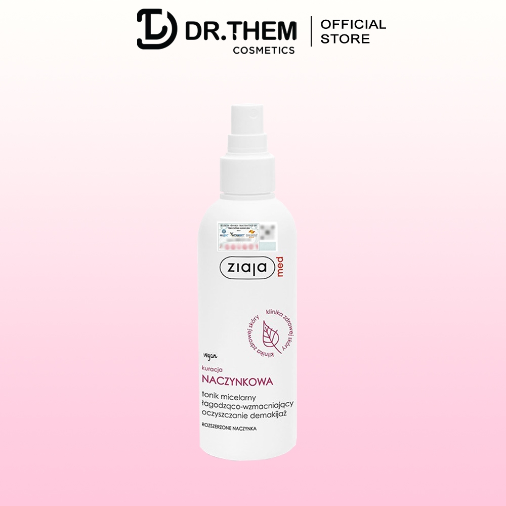 Toner Xịt Dưỡng Ziaja Tăng Cường Hiệu Quả Bởi B5 Ziaja Med Kuracja Naczynkowa Tonik Micelarny Lagodzaco 200ml - Dr Thêm
