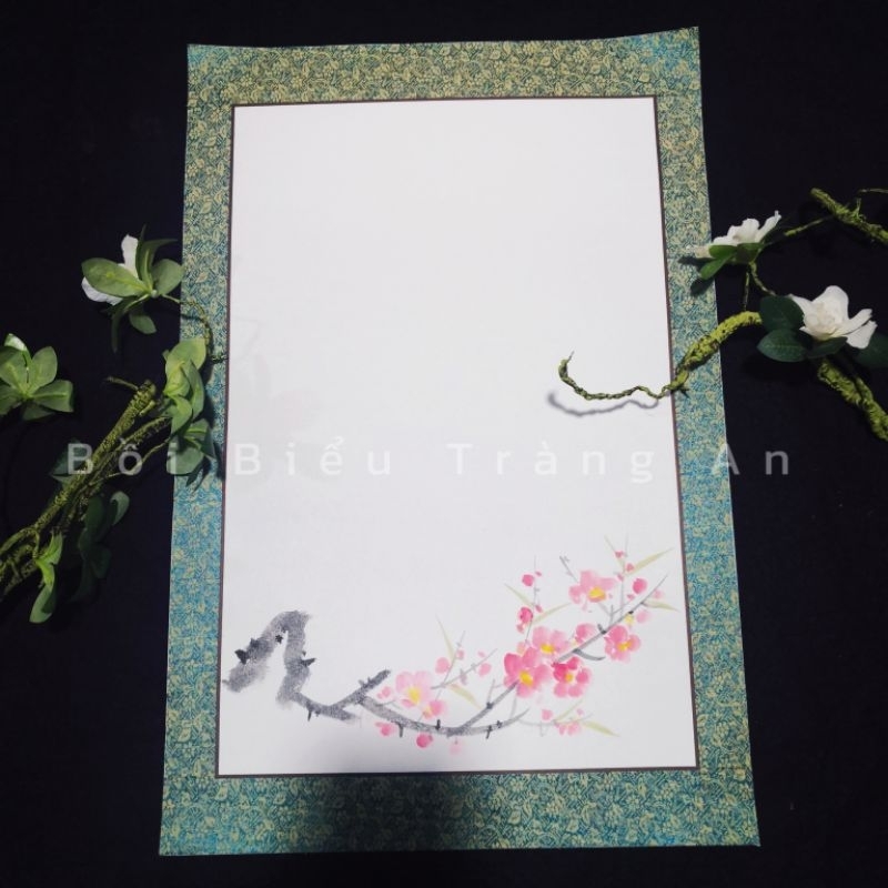 Giấy biểu lụa viết thư pháp giấy dó (xuyến) 40x60cm vẽ tay