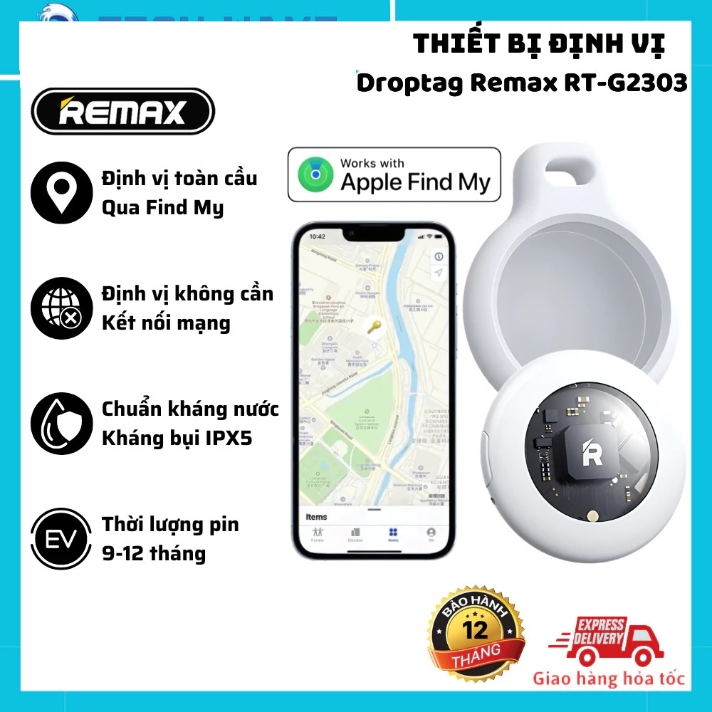Thiết Bị Định Vị GPS Mini Siêu Nhỏ Remax RT-G2303/ Remax RT-G2302/ 2305/ hoco E93A. NL