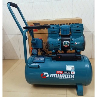  Máy nén khí Nakawa NK-BH2530E 30L không dầu tốc nhanh tặng kèm dây pu6m và nối bi 