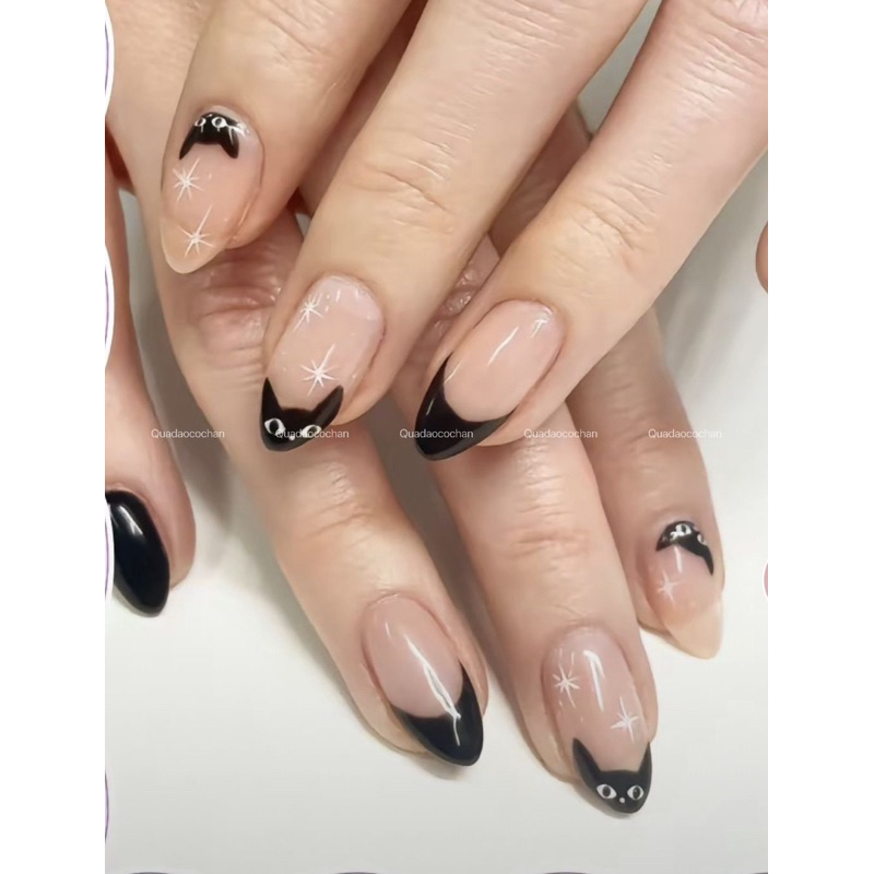 [✨Nailbox mã 83✨]Nail mèo đen(ảnh sưu tập,cover khoảng 95%)