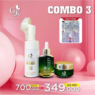 [TẶNG KÈM SON KEM NHUNG K.Y.A]] COMBO FACE GK 3 SP 700K (SRM + SERUM RAU MÁ 30ml + KEM FACE GK)