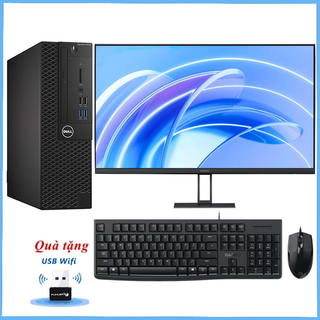  Bộ Máy Tính Dell Core i7 7700 Ram 16GB SSD 256GB + Màn Hình Redmi 24 inch 100Hz Tặng Phím Chuột 