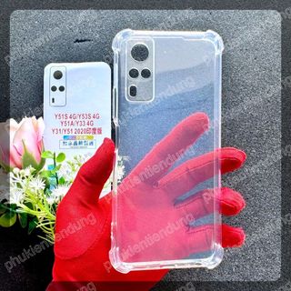Ốp Lưng Vivo Y51 2020 / Y53s 4G Dẻo Trong Suốt Chống Va Đập Có Gù Bảo Vệ 4 Gốc Silicon Cao Cấp