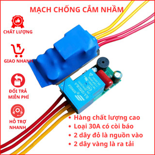 Bộ chống cắm nhầm điện 220V bảo vệ thiết bị điện 110V - Loại 30A có còi báo.