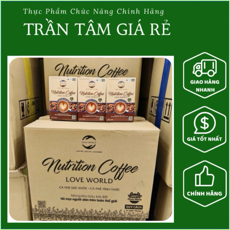 [Combo 1 thùng 24 Hộp] Coffee Nutrition Love World biện pháp giảm cân hiệu quả