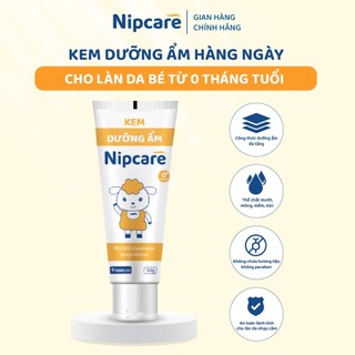  Kem dưỡng ẩm cho bé Nipcare 60g - dùng cho viêm da cơ địa chàm sữa khô da ngăn ngừa kích ứng mẩn ngứa 