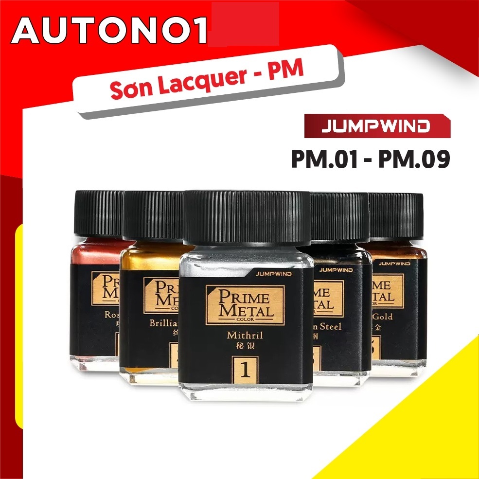 Lacquer( PM01 ~ PM09 ) Sơn mô hình Jumpwind - PRIME METAL