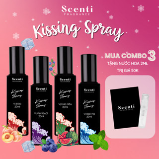 Xịt Thơm Miệng Kissing Spray Scenti 20ml Chai Mới Hương Thơm Ngọt Mát Tự Nhiên - Dạng Xịt 