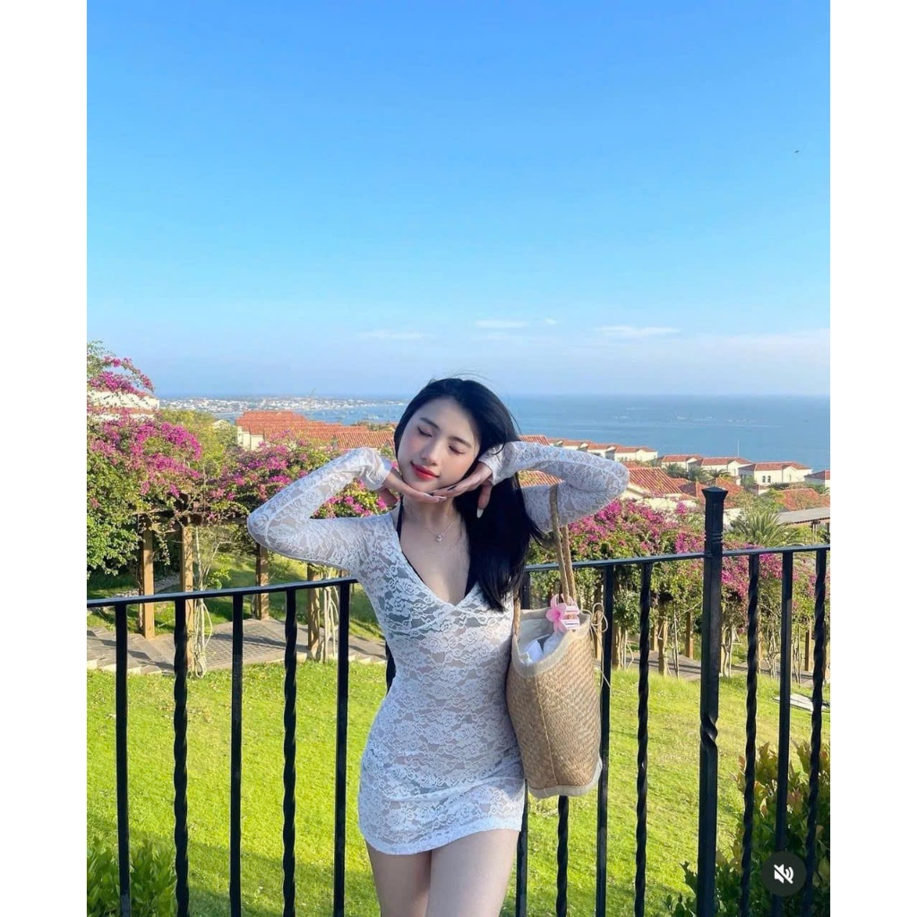 Ms 095 BiKiNi Áo lưới ren đi biển sang chảnh HÀ BIKINI | BigBuy360 - bigbuy360.vn