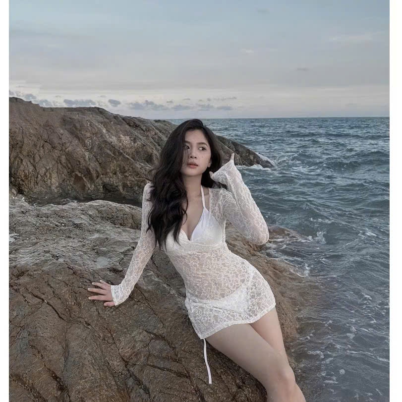 Ms 095 BiKiNi Áo lưới ren đi biển sang chảnh HÀ BIKINI | BigBuy360 - bigbuy360.vn