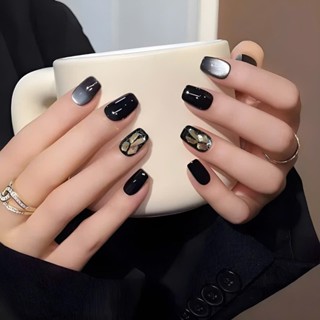  Mã 779 Nail Box Mắt Mèo Ánh Nhũ Mix Đen Đính Đá Cá Tính 779 