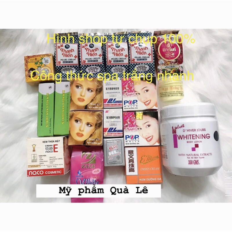 COMBO KEM DƯỠNG TRẮNG DA TOÀN THÂN NHANH THEO CÔNG THỨC RIÊNG