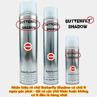Keo xịt tóc Butterfly Shadow 600ml (Keo Bạc)