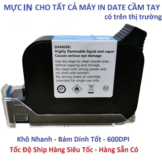 Mực máy in date cầm tay - Mực chất lượng cao - In khô - dùng cho tất cả các máy in date cầm tay