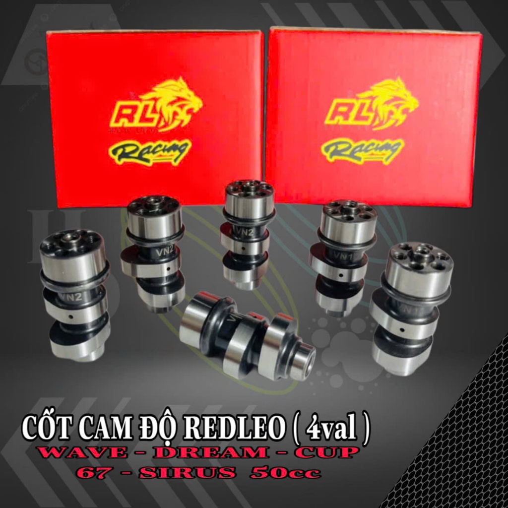 Cam độ Redleo cho xe wave, dream, cub cho đầu 4val ippon và redleo