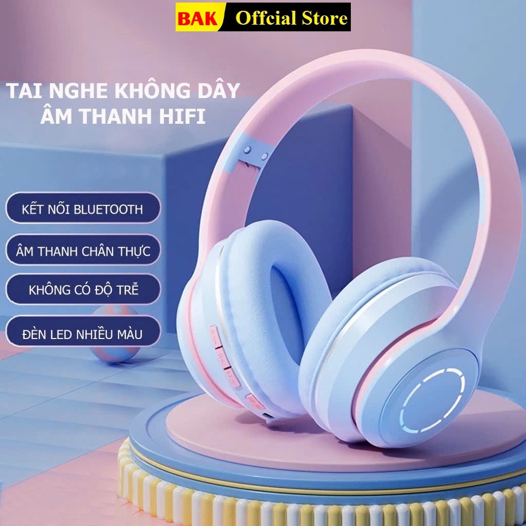 Tai nghe bluetooth BAK CXT- 07 chụp tai không dây BAK kết nối bluetooth có mic BAK19 | BigBuy360 - bigbuy360.vn