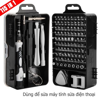Bộ Tô Vít Đa Năng  115 Chi Tiết Sửa Chữa Máy Tính, Điện Thoại Di Động, Đồng Hồ