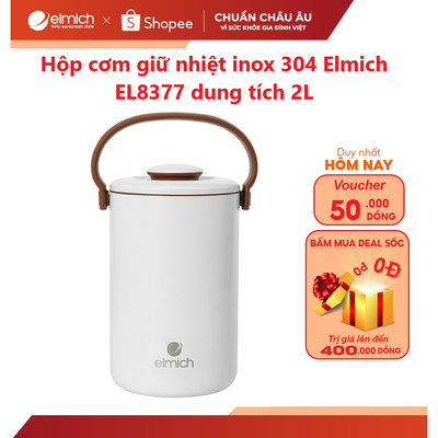 Hộp cơm giữ nhiệt inox 304 Elmich EL8377 dung tích 2L