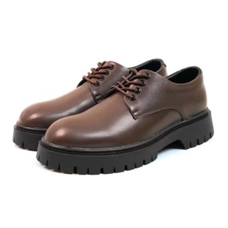 (bản nâng cấp) Giầy đốc nam derby chunky đế cao 5cm khâu chắc chắn