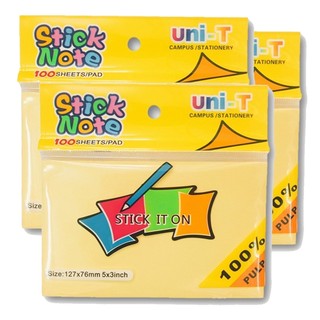 Combo 10 tập Giấy note vàng 3x4 ( kích thước 7,6 x 10,5cm) - SP001085