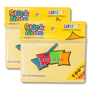 Combo 10 tập Giấy note vàng 3x4 ( kích thước 7,6 x 10,5cm) - SP001085