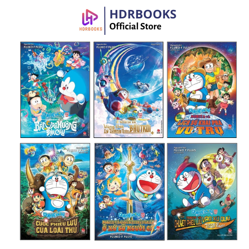 Truyện Tranh - Doraemon Full Màu Movie Story - Nobita Và Thế Giới Trong Tranh, bản giao hưởng Địa Cầu ,Thám hiểm Nam Cực