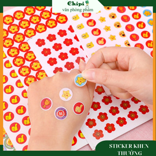 Sticker khen thưởng cho bé và học sinh set 10 tờ nhiều hình CHIPIVPP