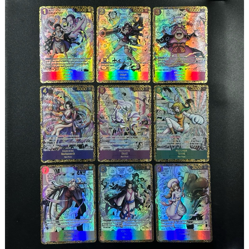 Thẻ Custom nhân vật One Piece với hiệu ứng hologram