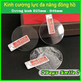 Kính cường lực đa năng dùng cho các đồng hồ mặt phẳng hình tròn đường kính 26mm - 47mm