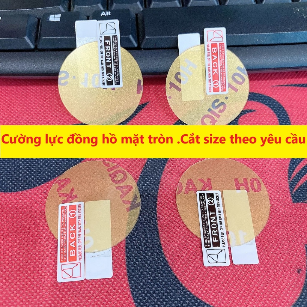 Cường lực dẻo Nano bảo vệ màn hình các loại đồng hồ mặt tròn