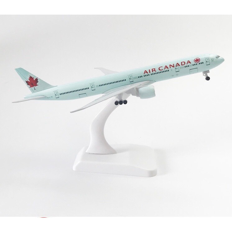 Mô hình máy bay Canada có bánh xe 18cm(Mô hình máy bay+ đế trưng bày)
