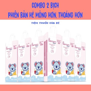 (COMBO 2 BỊCH) Tã/Bỉm BEMOM SUMMER Hàn Quốc Dán/Quần Đủ Size NB68/S62/M58/L54/M52/L50/XL48/XXL46/3XL44/4XL42