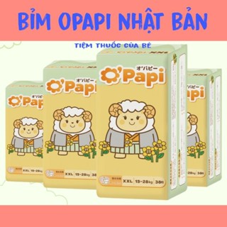 Tã Bỉm OPAPI Dán/Quần Chính Hãng Nội Địa Nhật NB58/S56/M52/M48/L46/XL42/XXL38