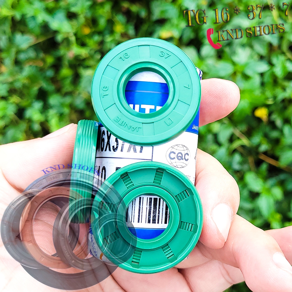 Phốt nhông chặn dầu (nhớt, bụi) hộp giảm tốc Janite TG 16*37*7, Phớt chặn dầu máy xay thịt công nghi