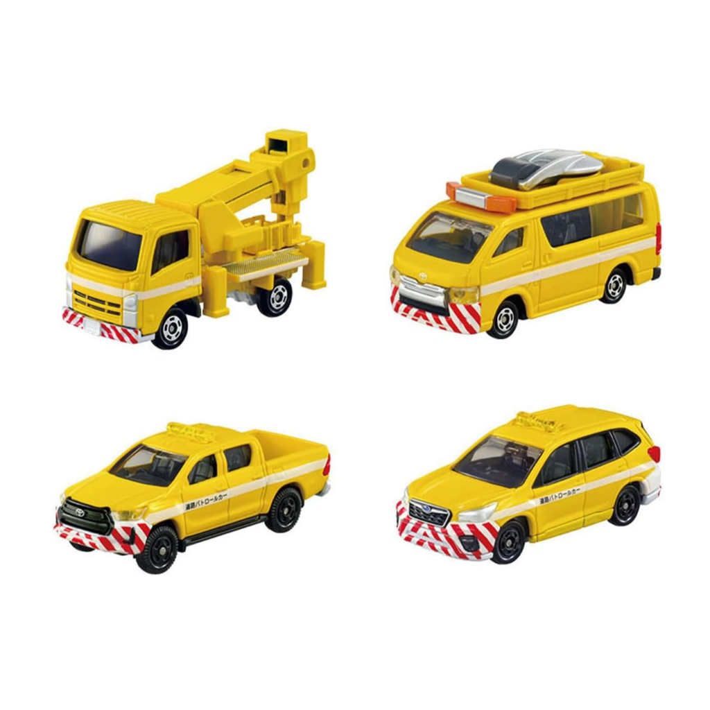 Hobby Store Set Tomica quà tặng Tuần tra cao tốc xé lẻ Hilux Subaru Toyota Hiece Isuzu ELF Highway S